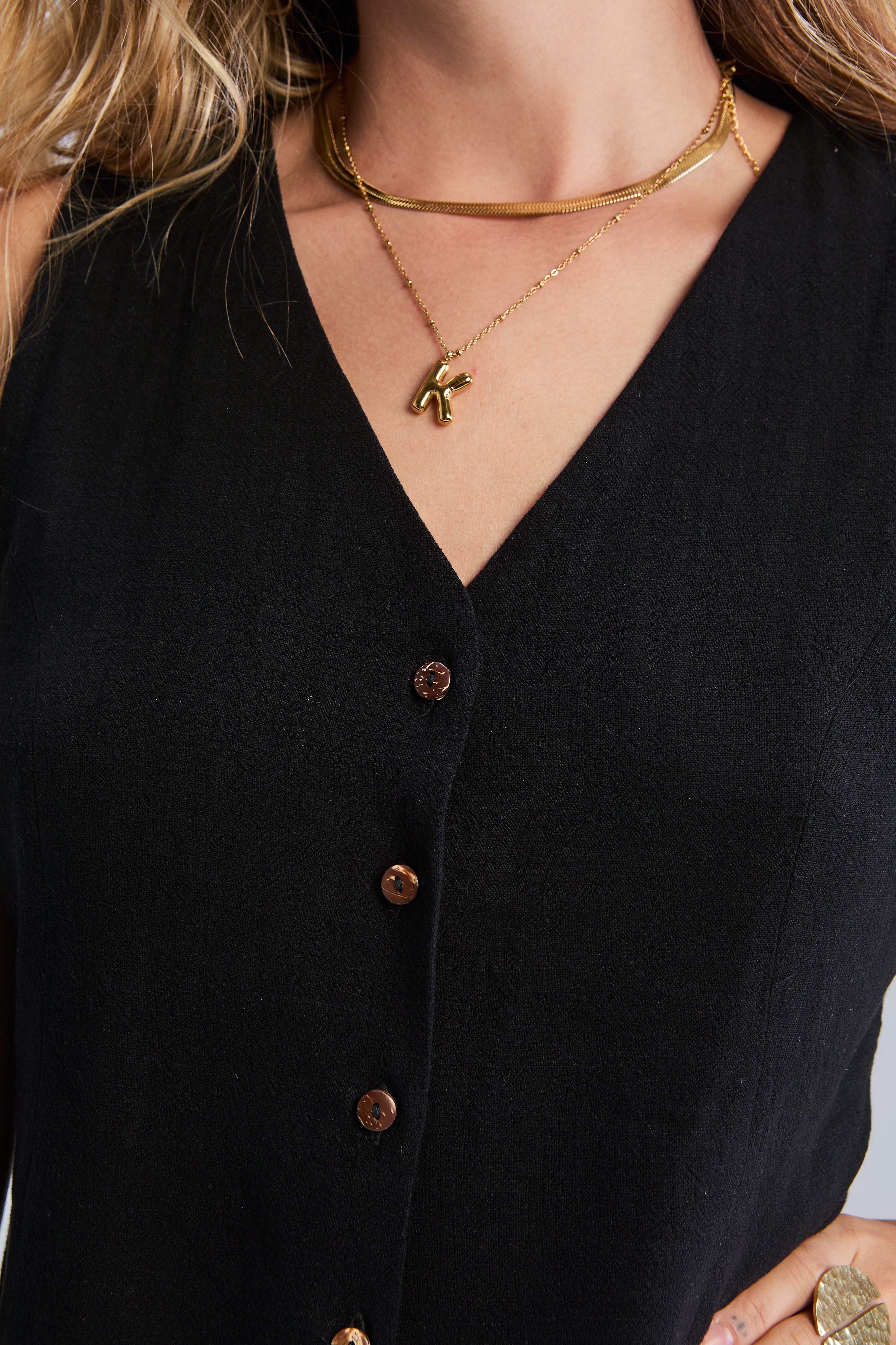 Bubble Initial Necklace