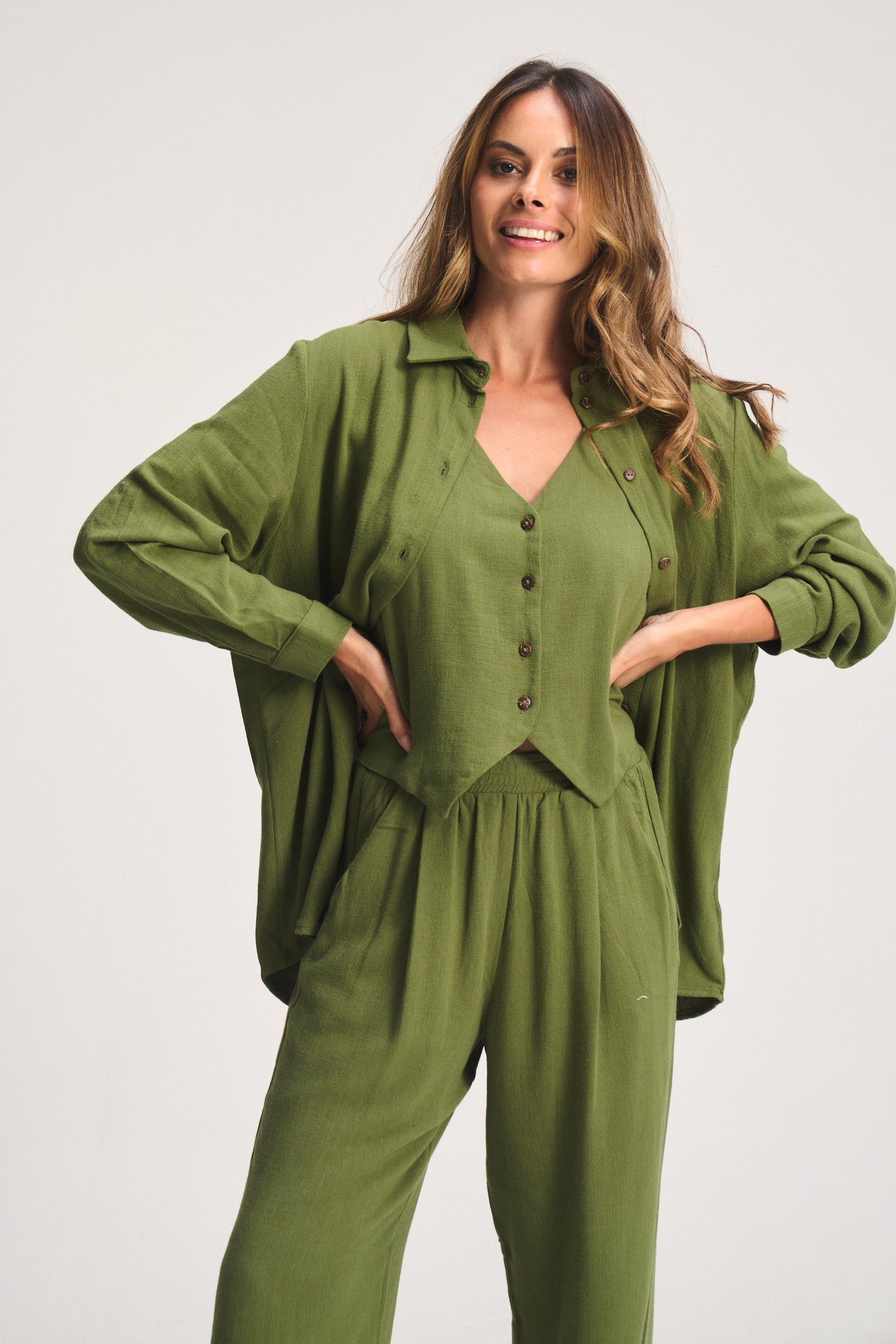 Corfu Classic Shirt - Moss