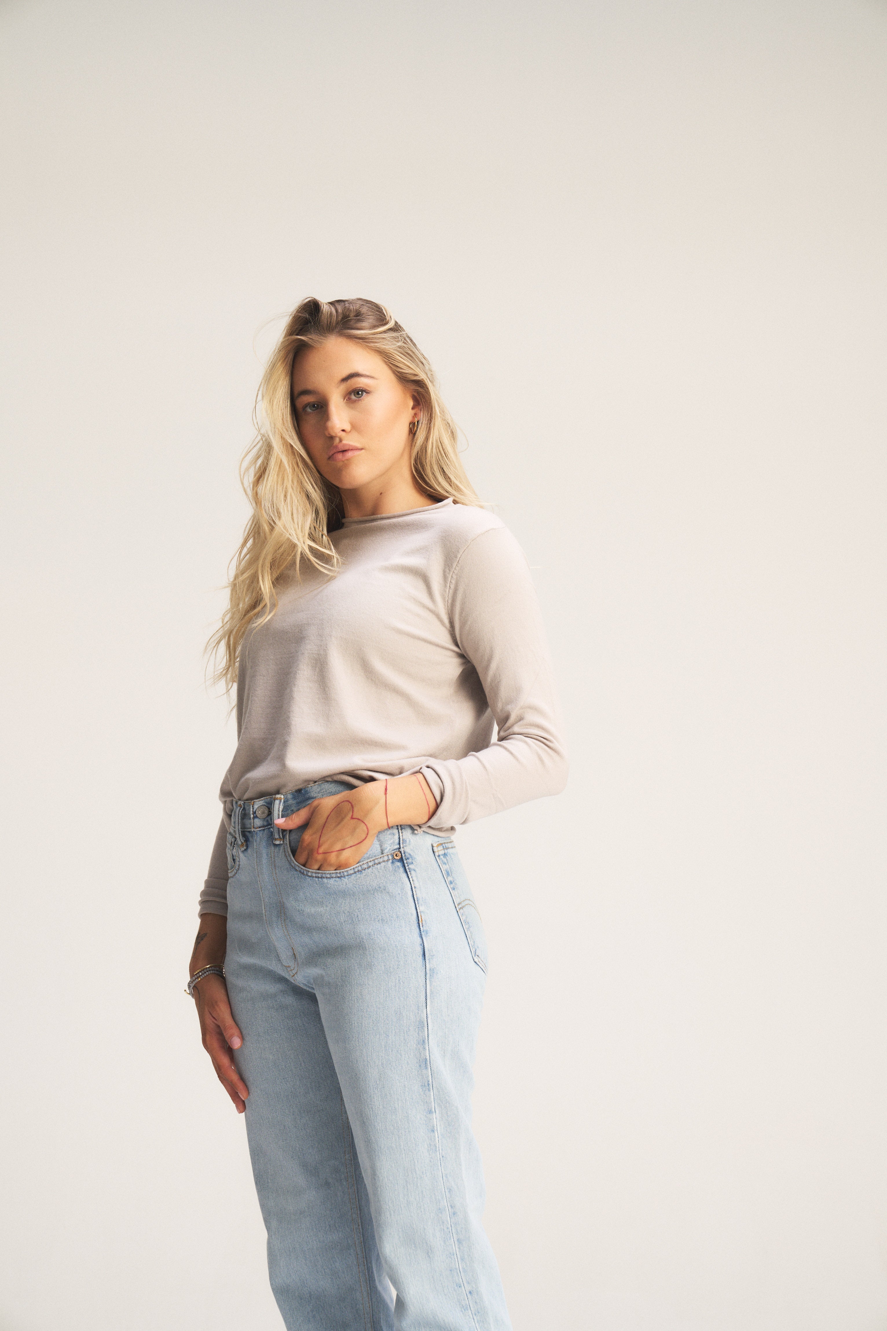 Milan Roller Neck Jumper - Taupe