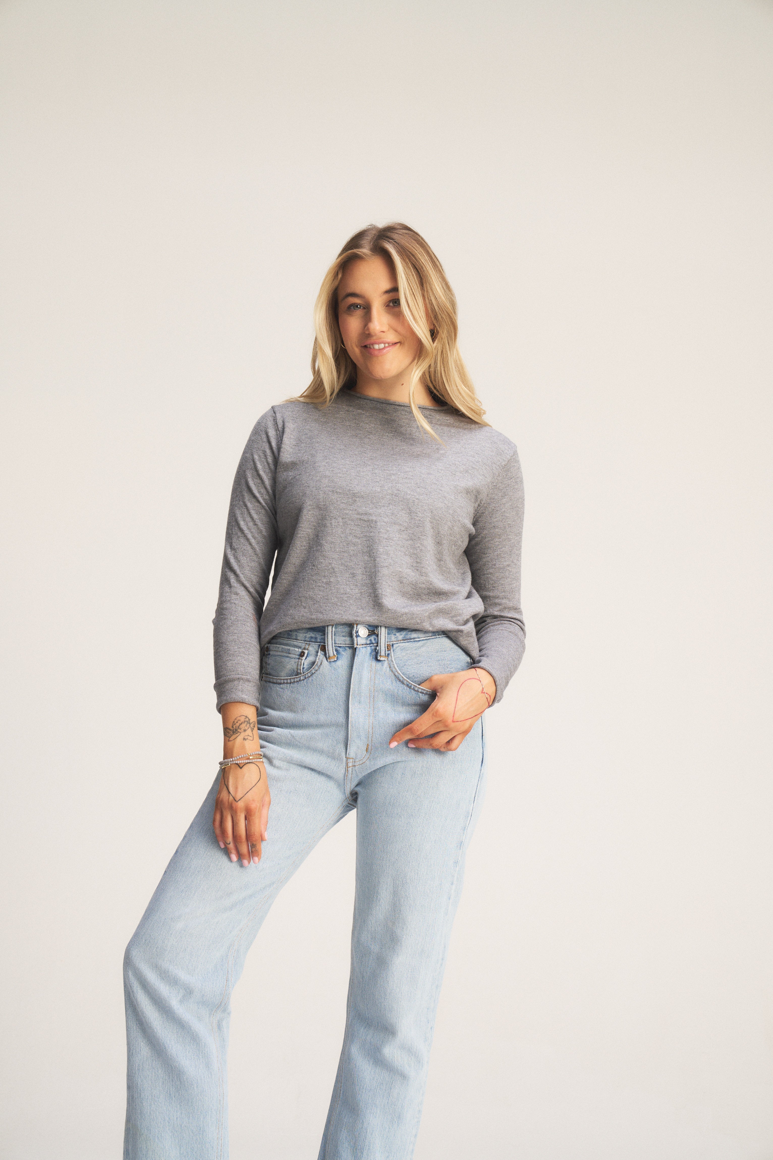 Milan Roller Neck Jumper - Grey