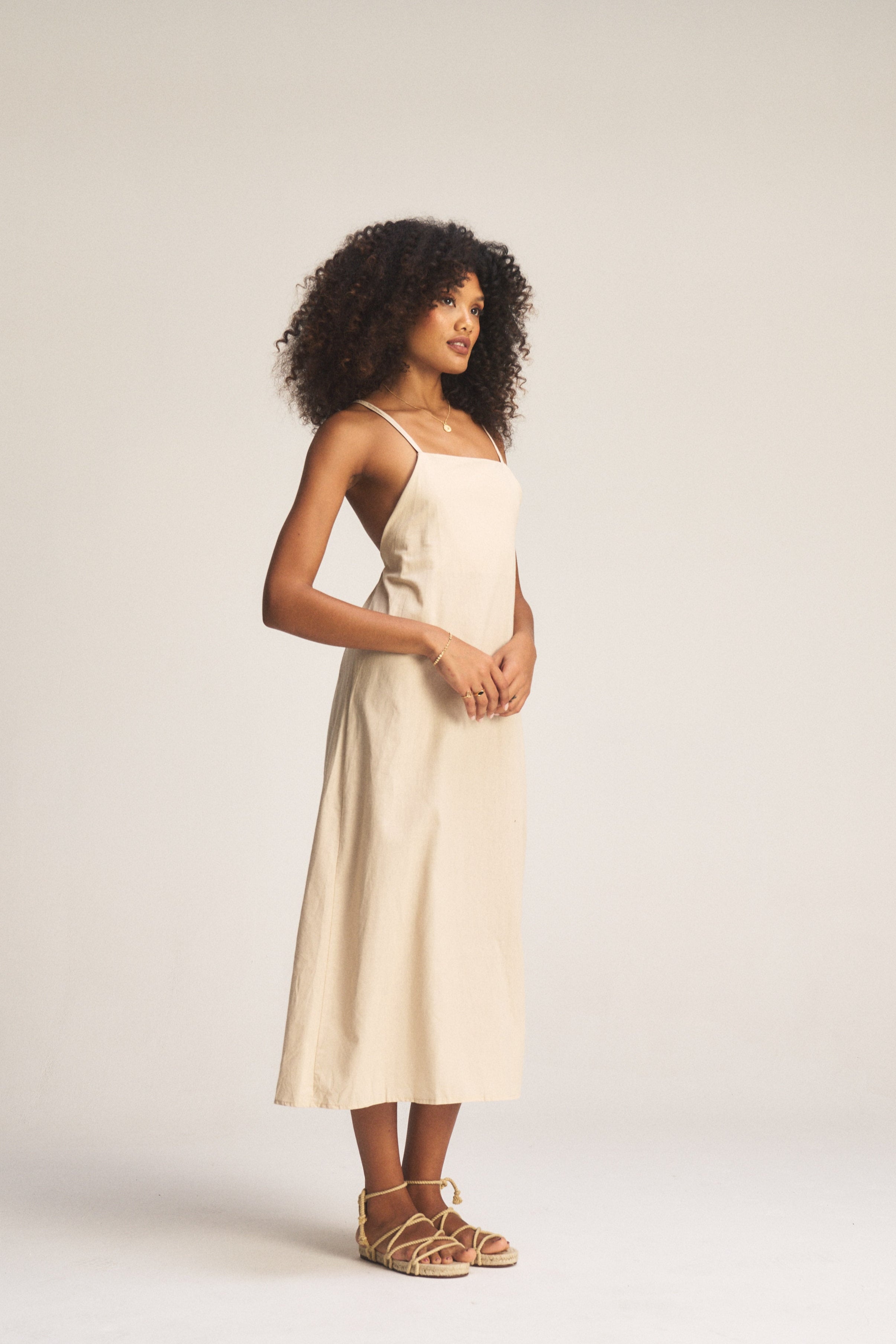 Strappy midi dress