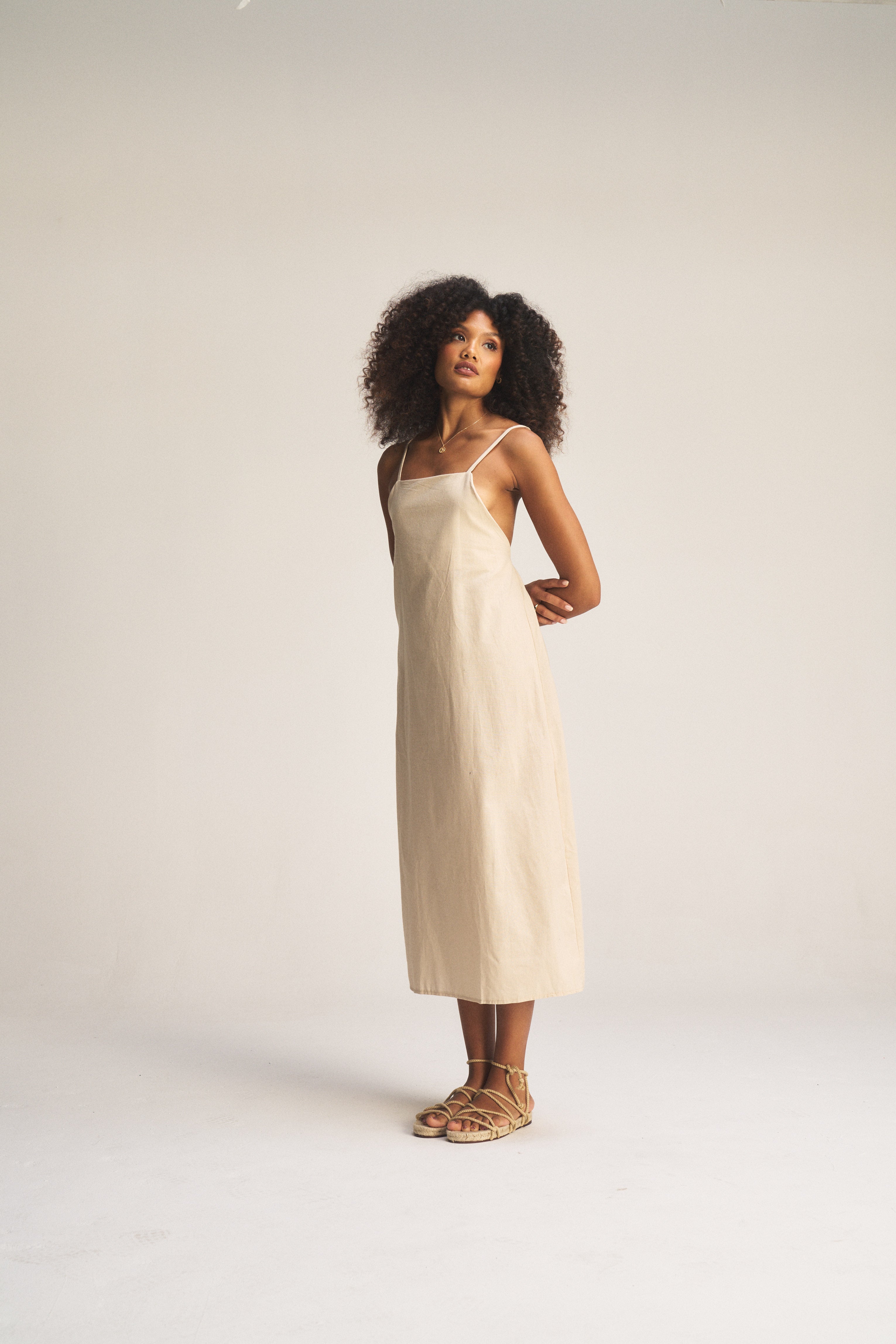 Strappy midi dress