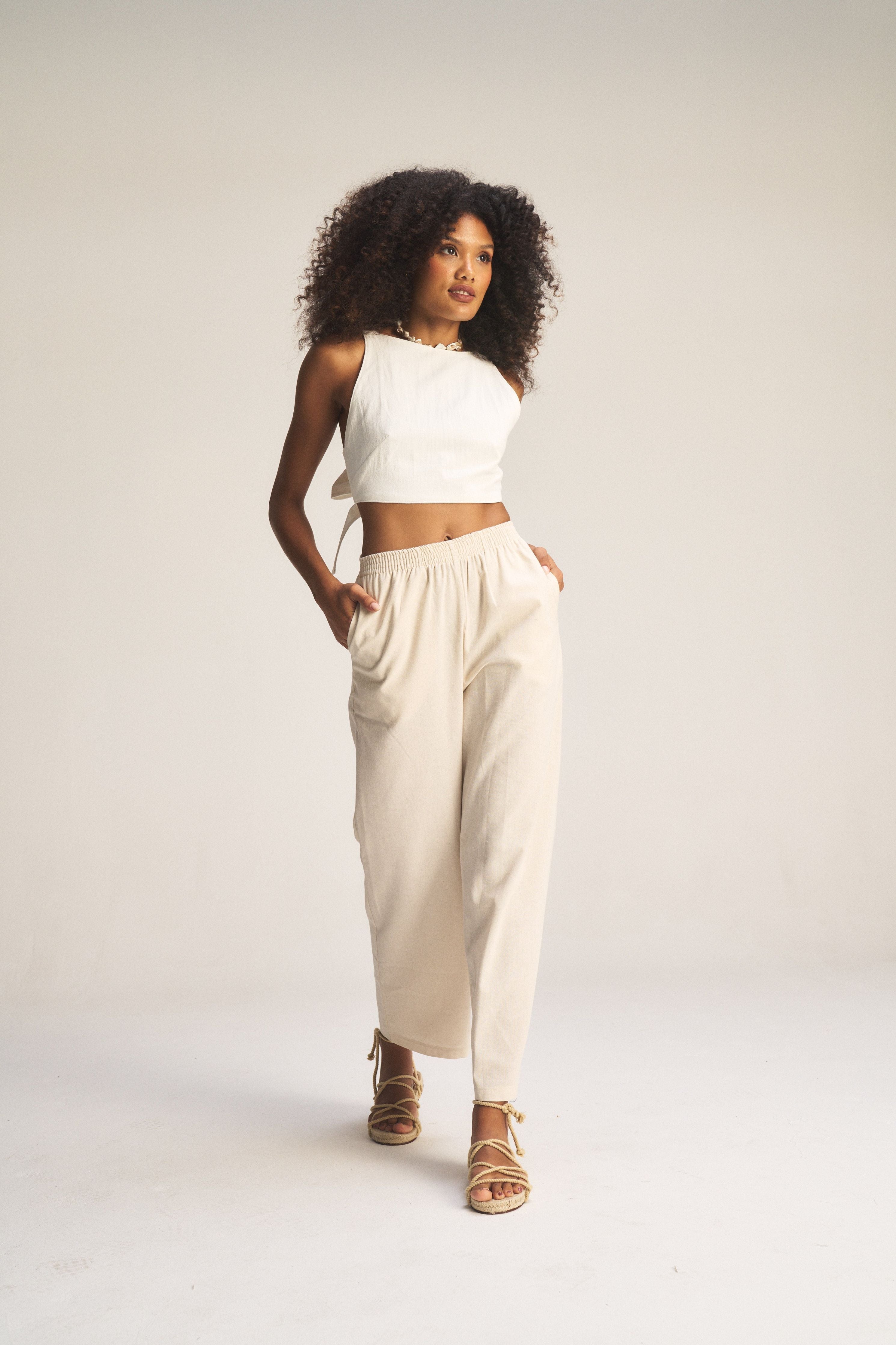Majorca Pants - Oat
