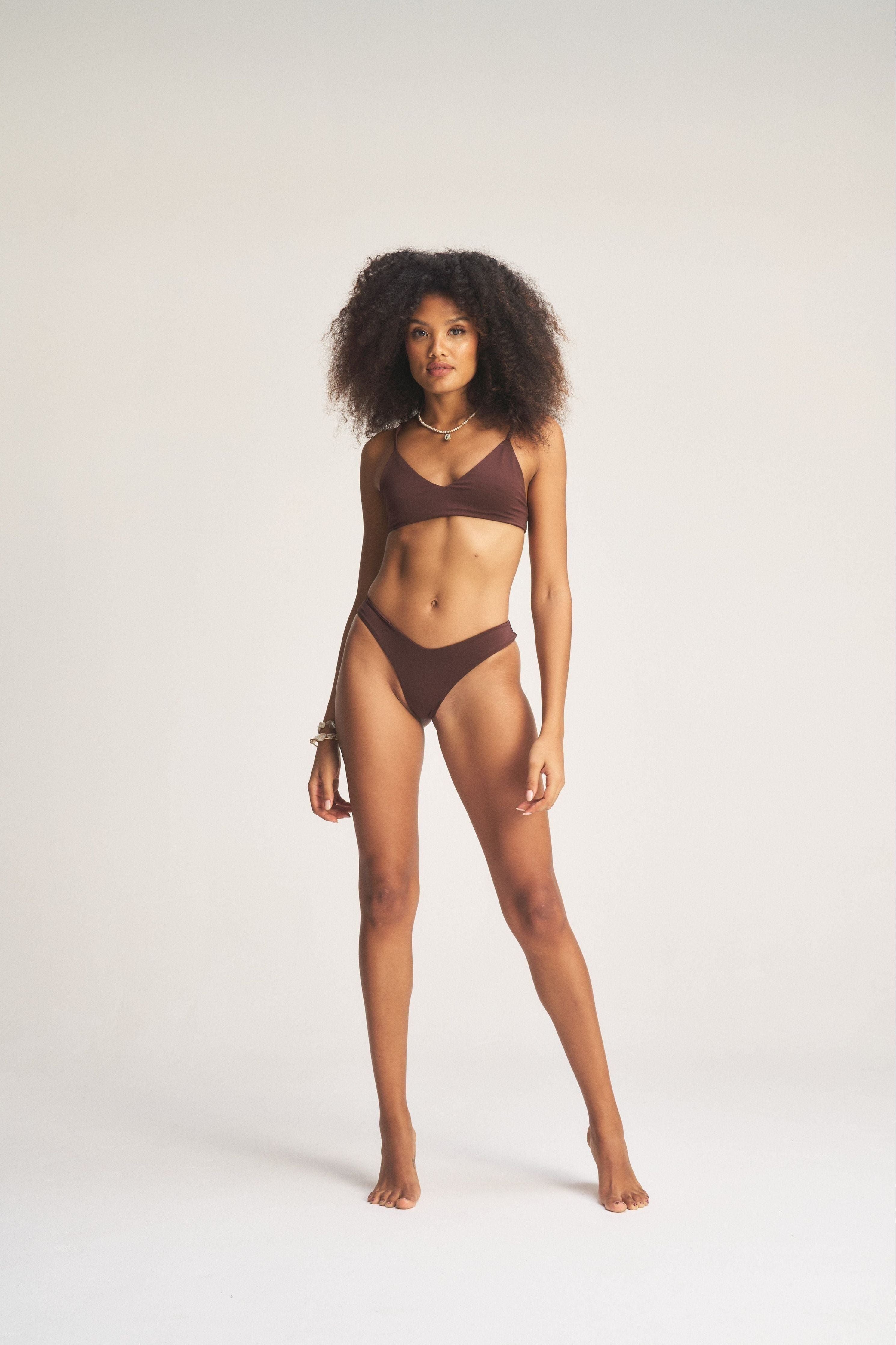 Sporty Top & Cheeky Bum Bikini Set