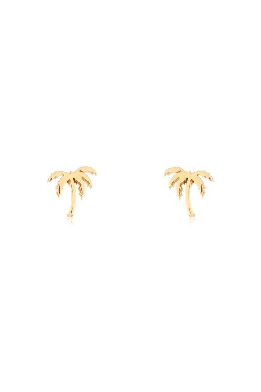 Tiny palm tree studs