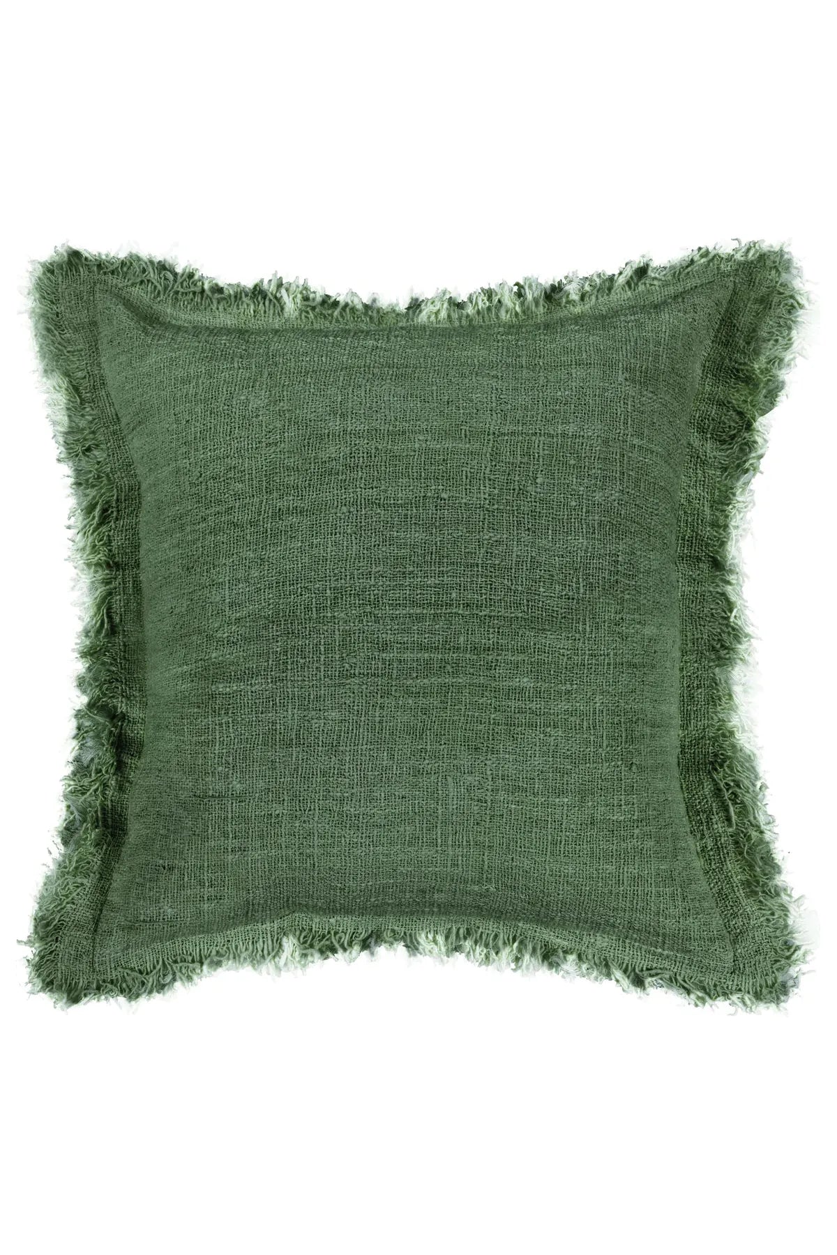 Sage cotton cushion