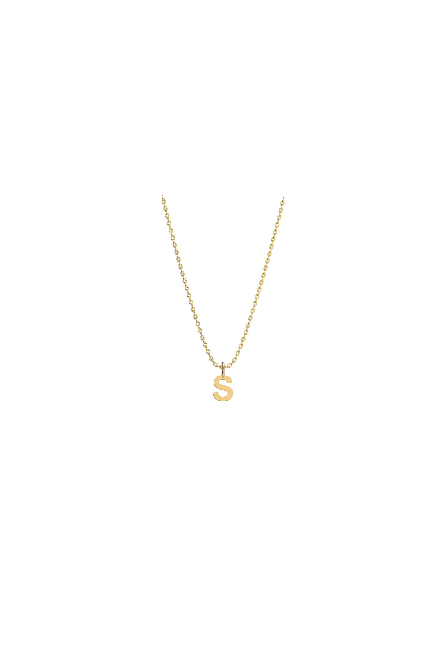 9ct Letter necklace yellow gold  - Personalize