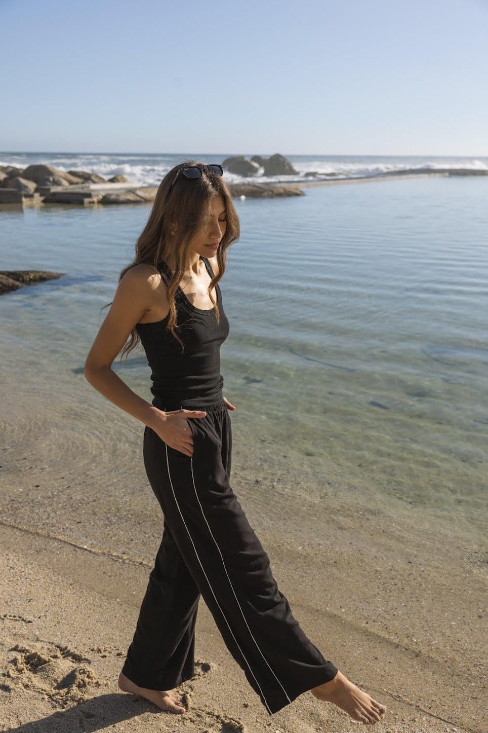 Corfu Pants - Linen Stripe