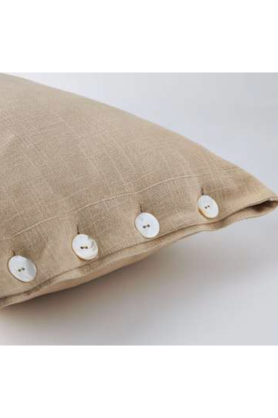 Taupe cotton slub cover