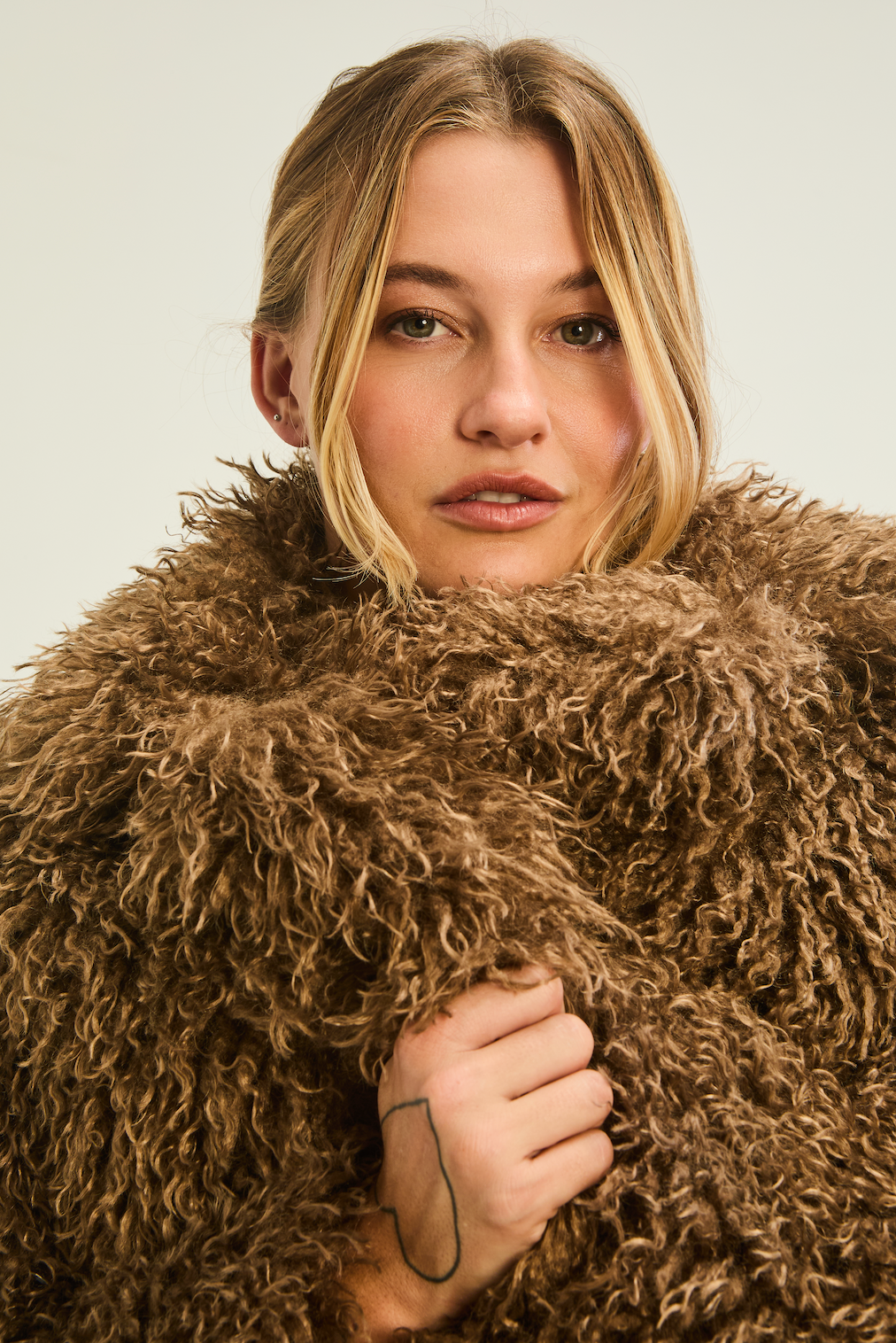 Vancouver Shaggy Jacket - Toffee