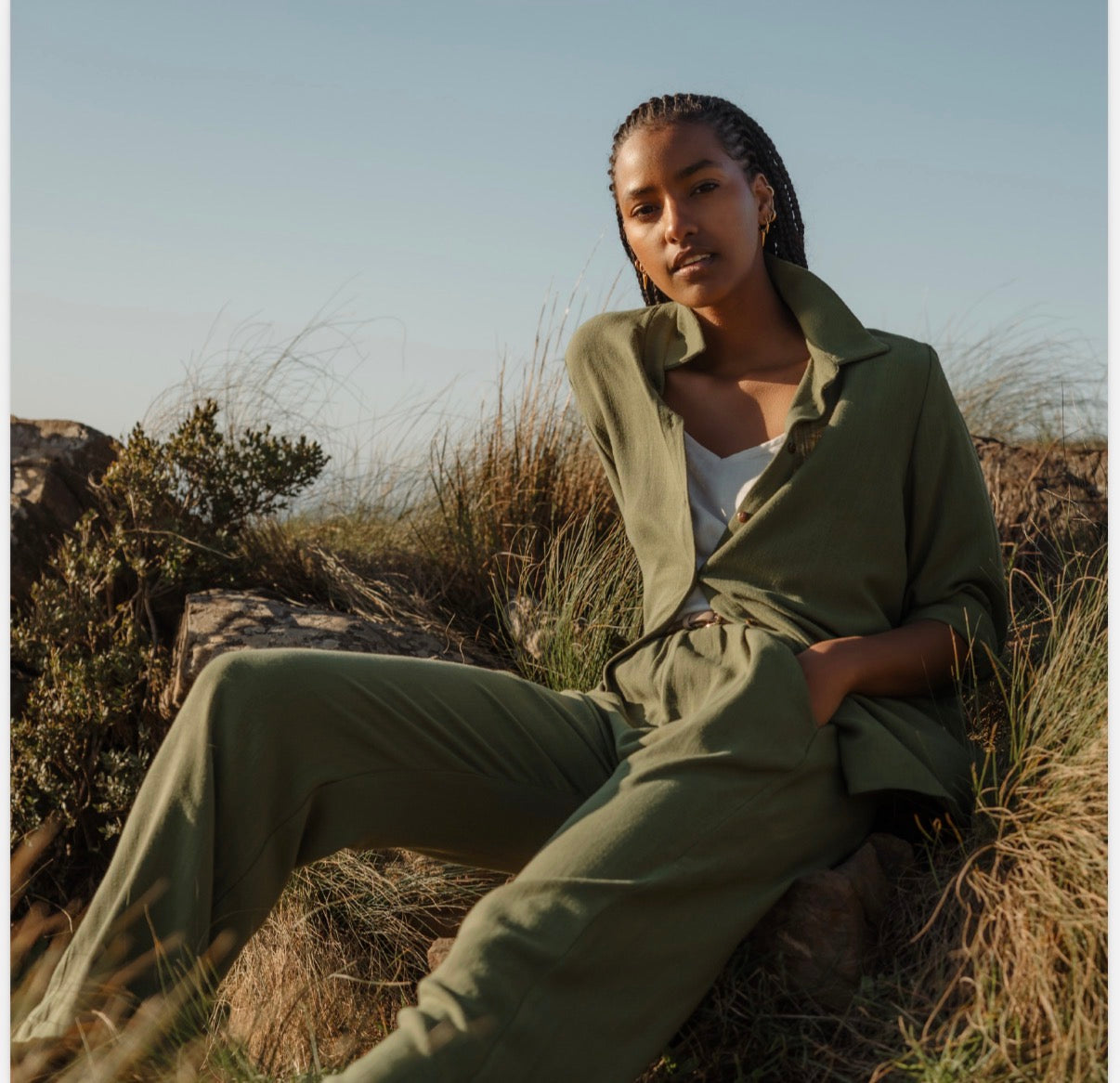 Corfu Shorts - Moss
