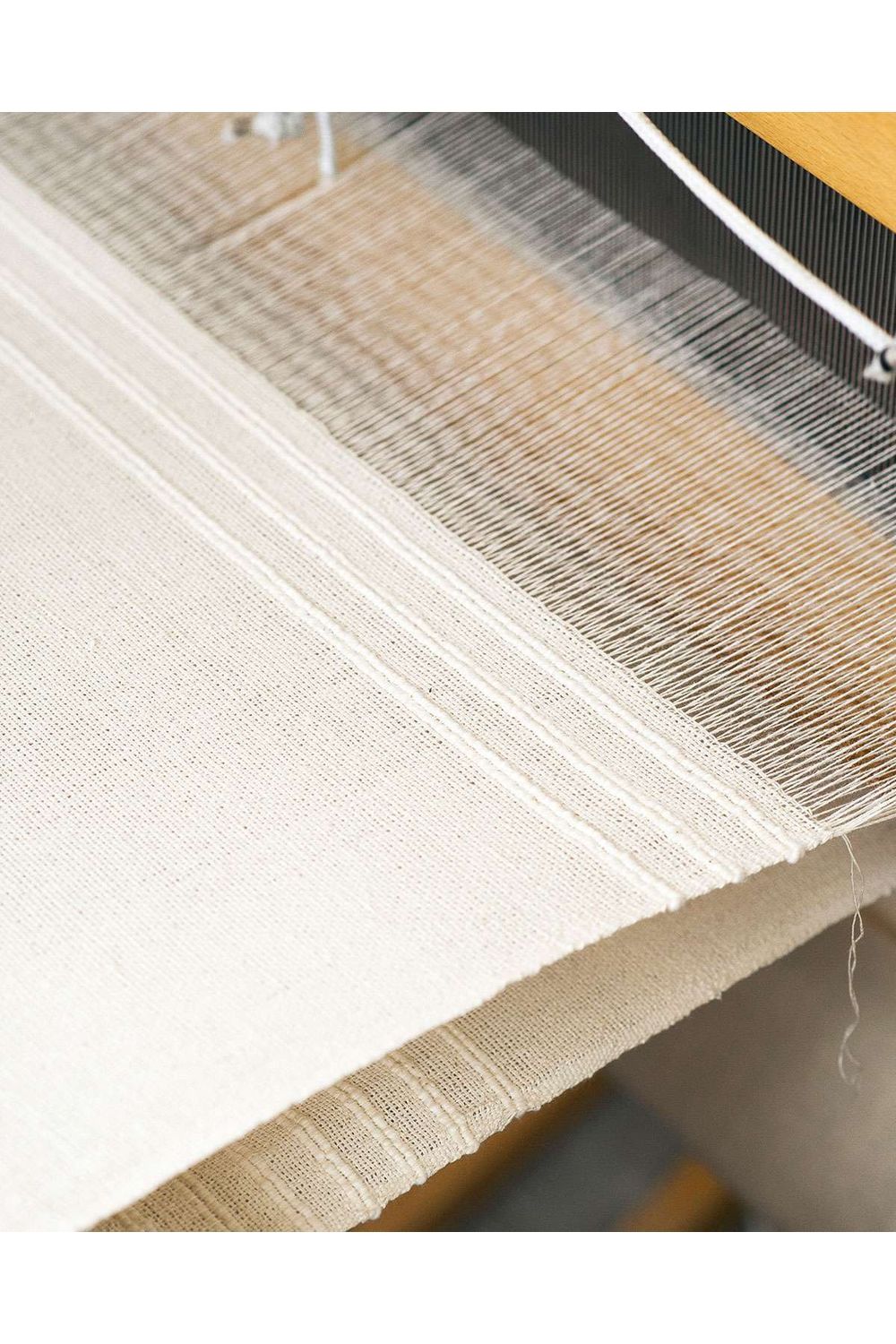 Stripe cushion cover - natural