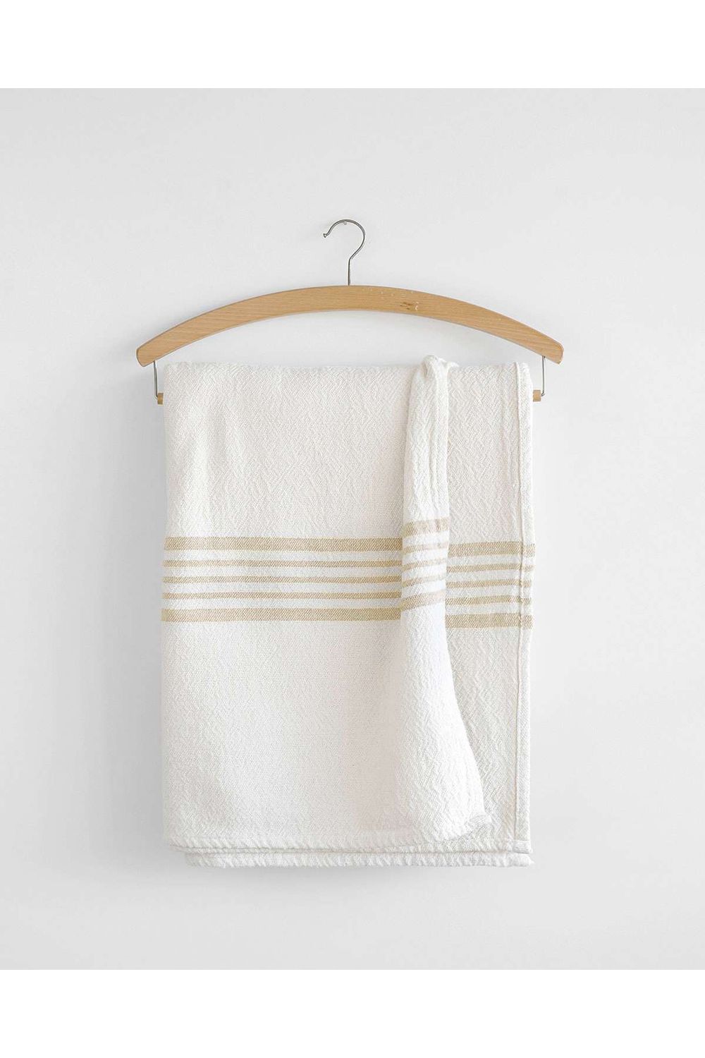 Table cloth beige stripes
