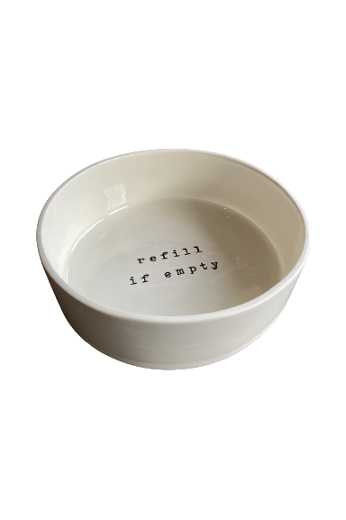 Doggy bowl - refill if empty