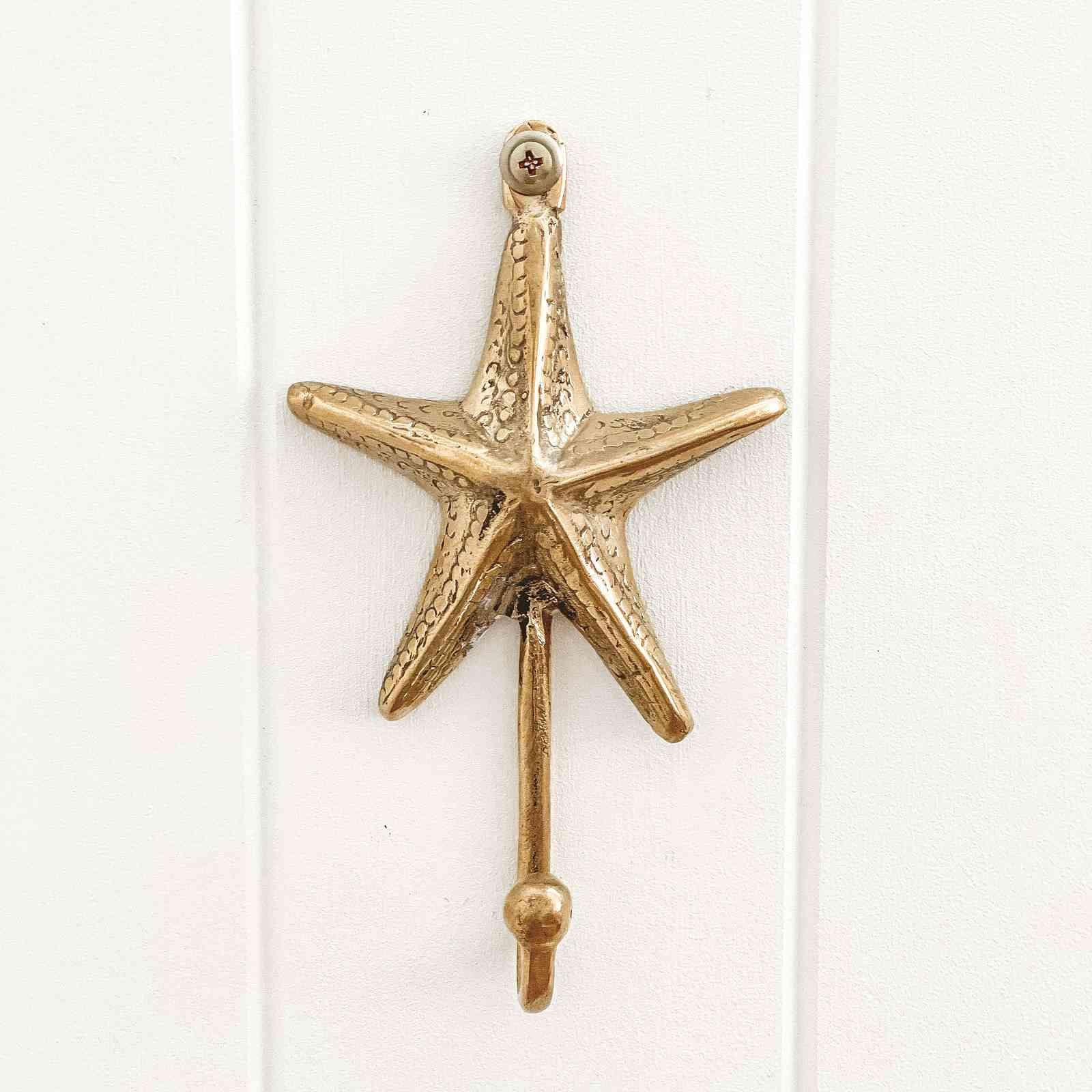 Starfish Hook - Brass