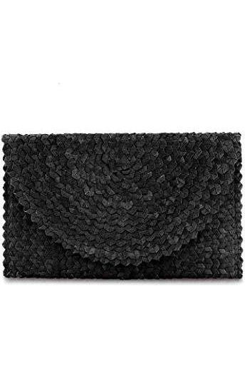 Sienna woven clutch