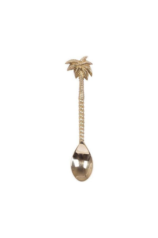 Brass Teaspoon - Palm Tree