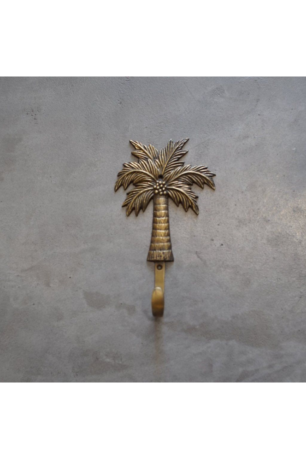 Brass Hook - Palm tree