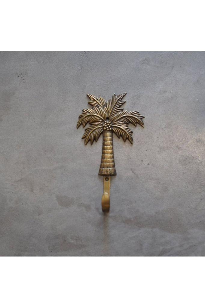 Brass Hook - Palm tree