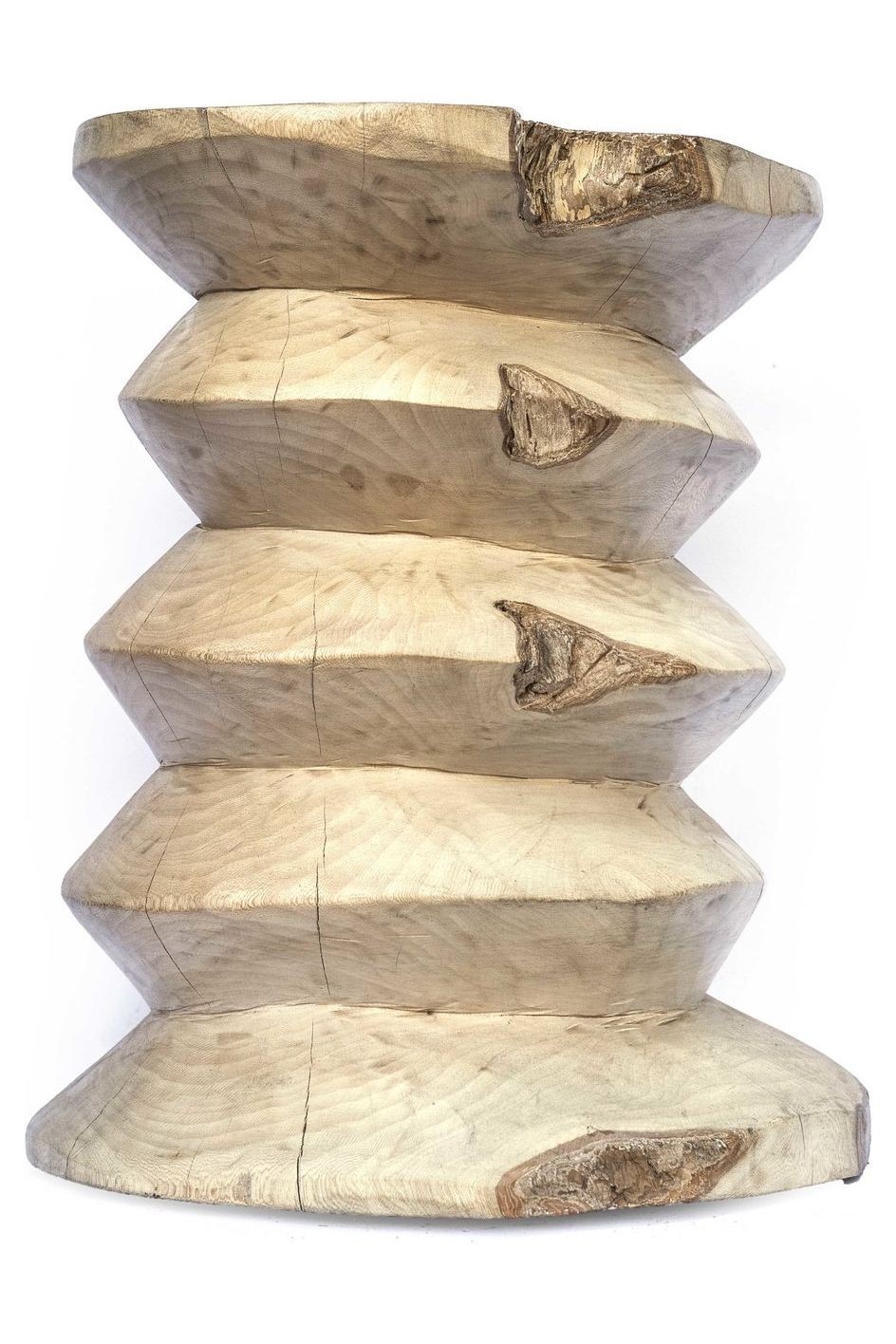 Wooden jagged stool
