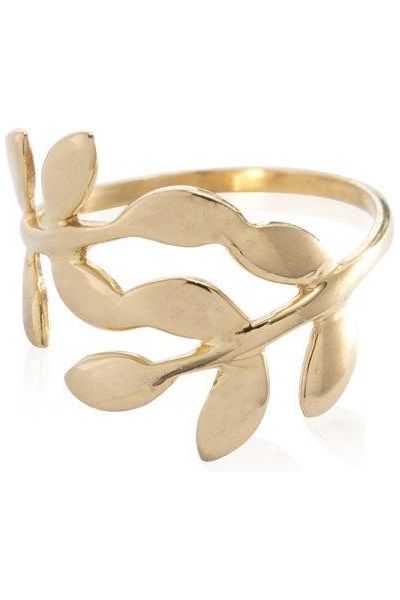 Leaf wrap ring