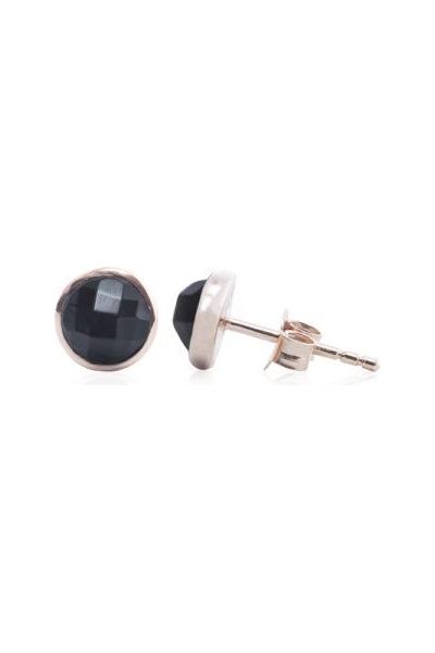 Studs - black onyx gem