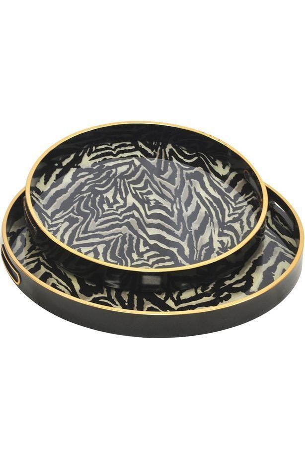 Glass Tray - Zebra