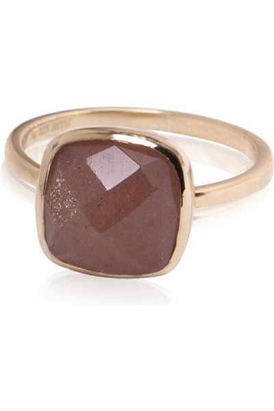 Peach Moonstone ring