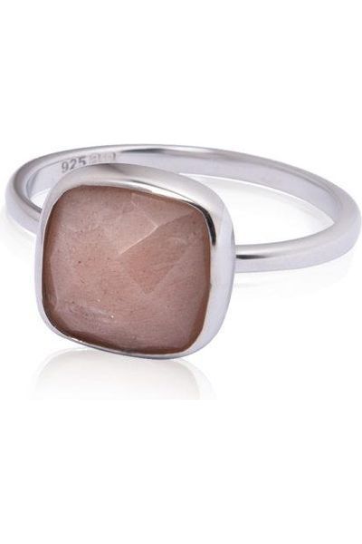 Peach Moonstone ring