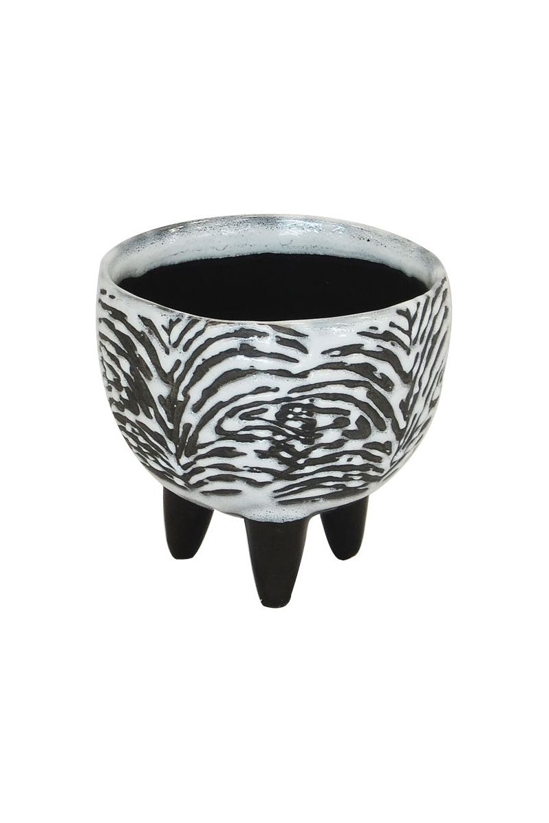Zebra decor pot