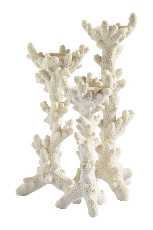 Candle holder coral set
