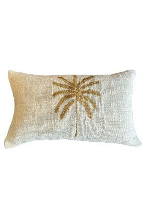 Cotton texture palm cushion - long