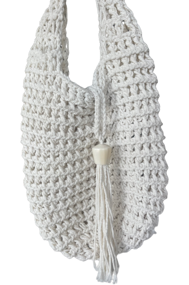 Sienna - macrame bag with shell