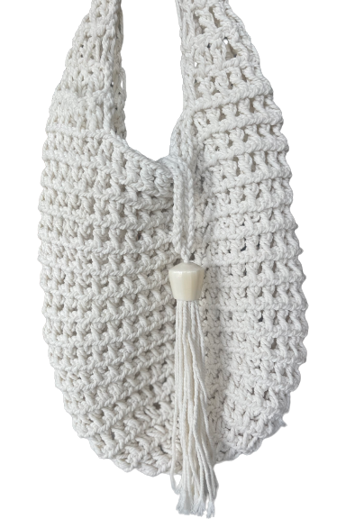 Sienna - Macrame Bag with Shell