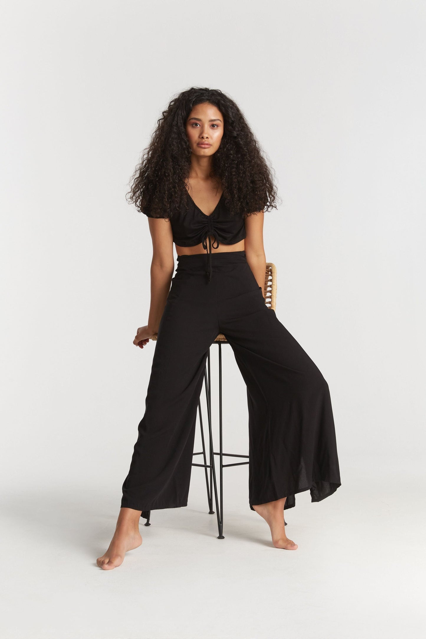 Selena wrap pants - plain