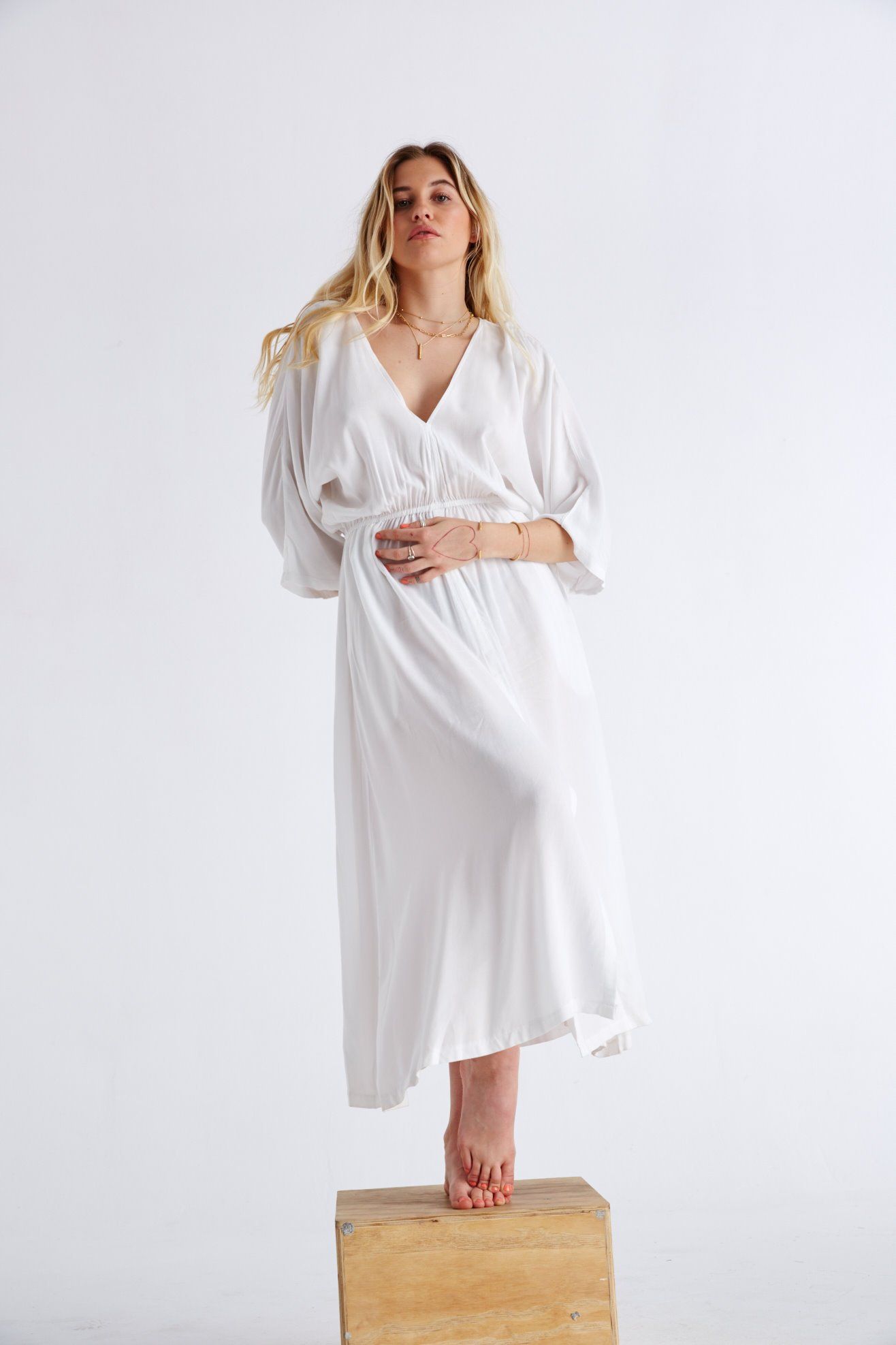 Santorini dress - white