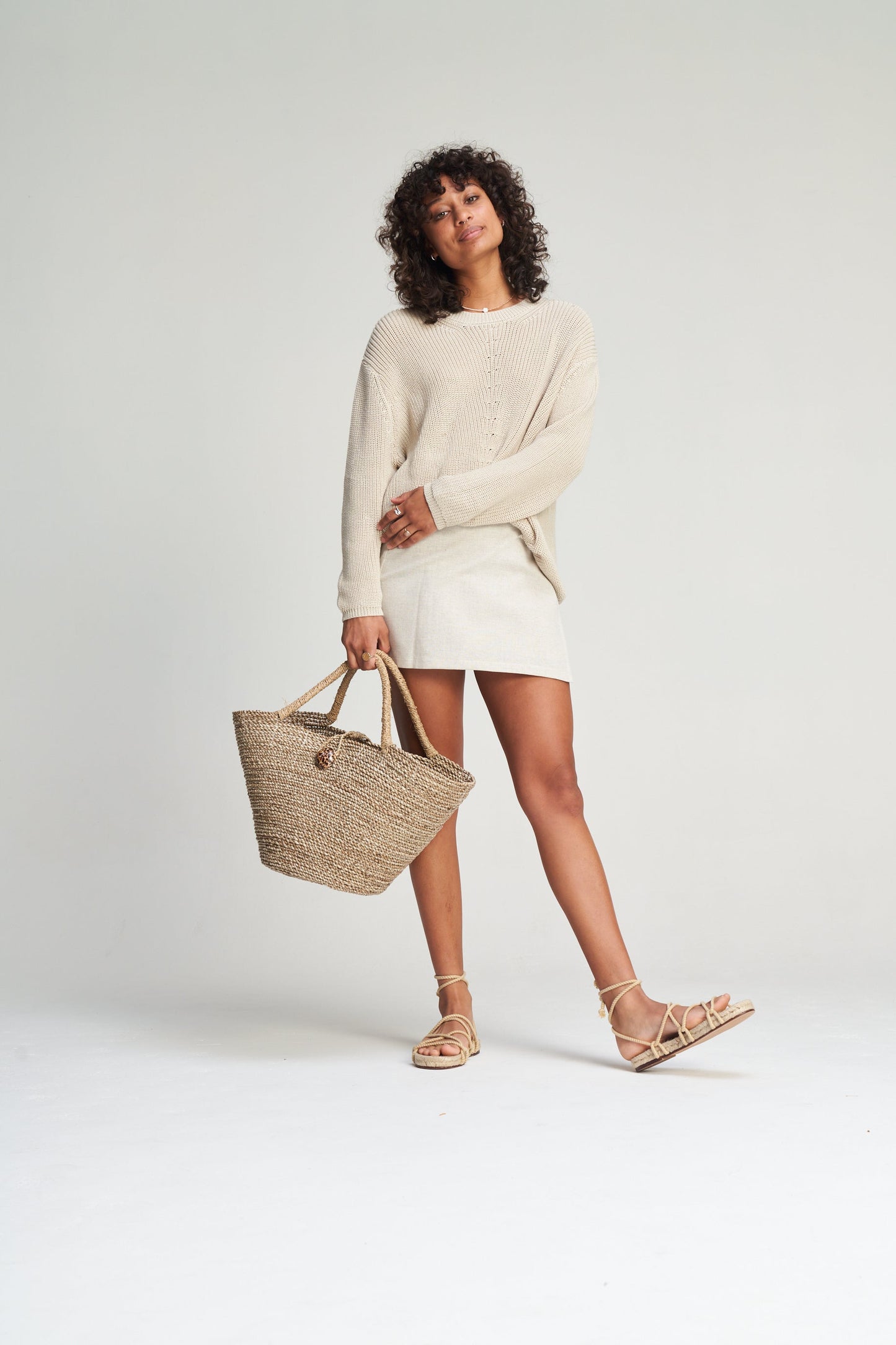 Cali Wrap Skirt - Oat
