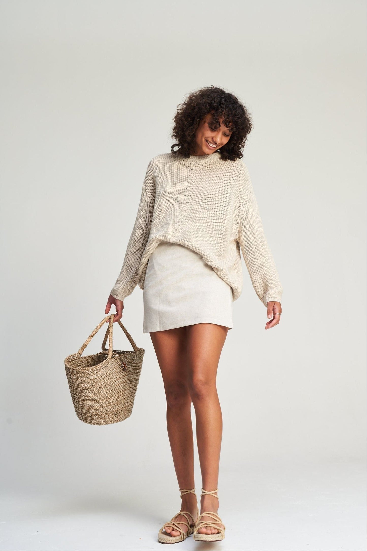 Cali Wrap Skirt - Oat
