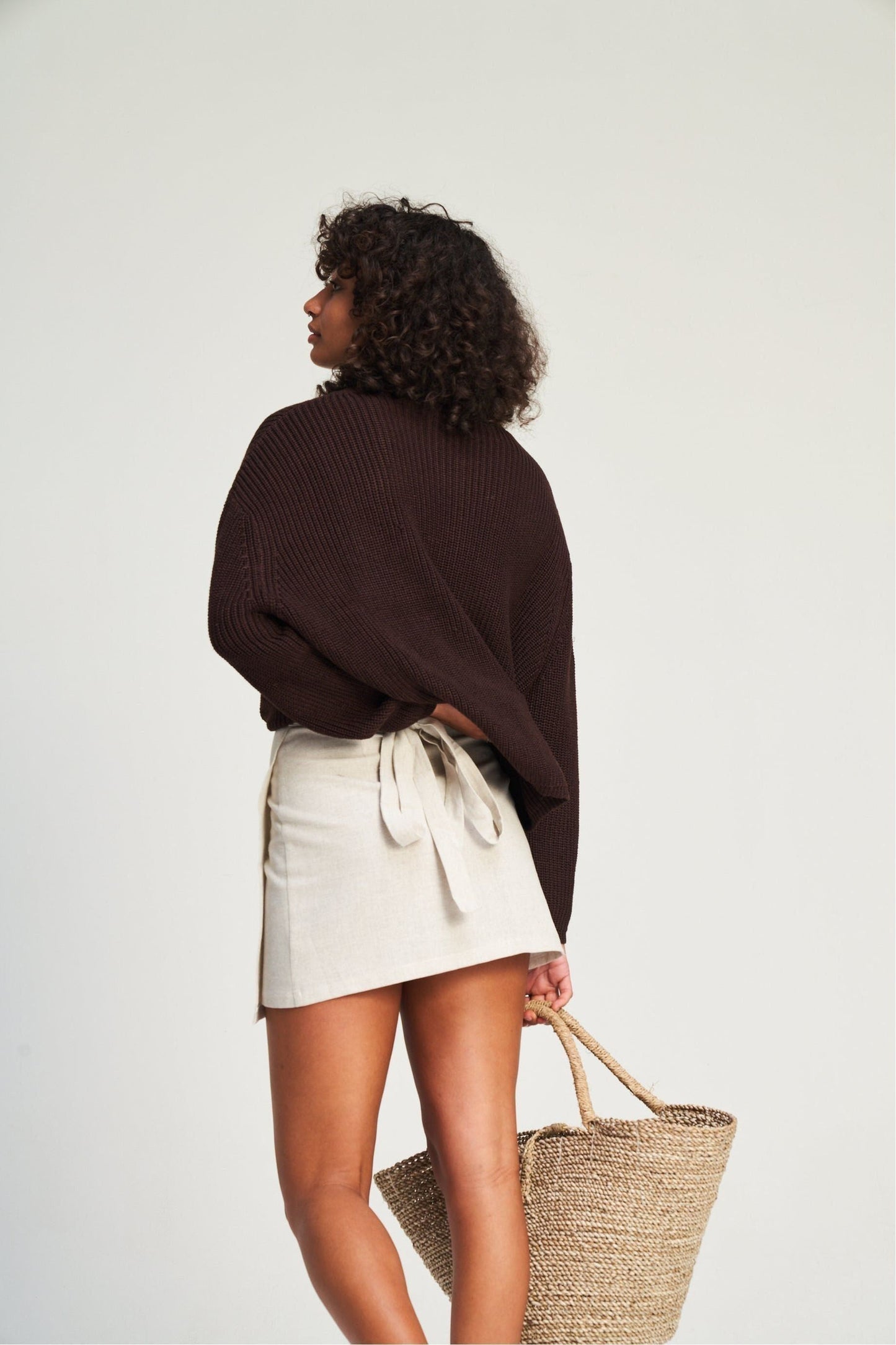 Cali Wrap Skirt - Oat