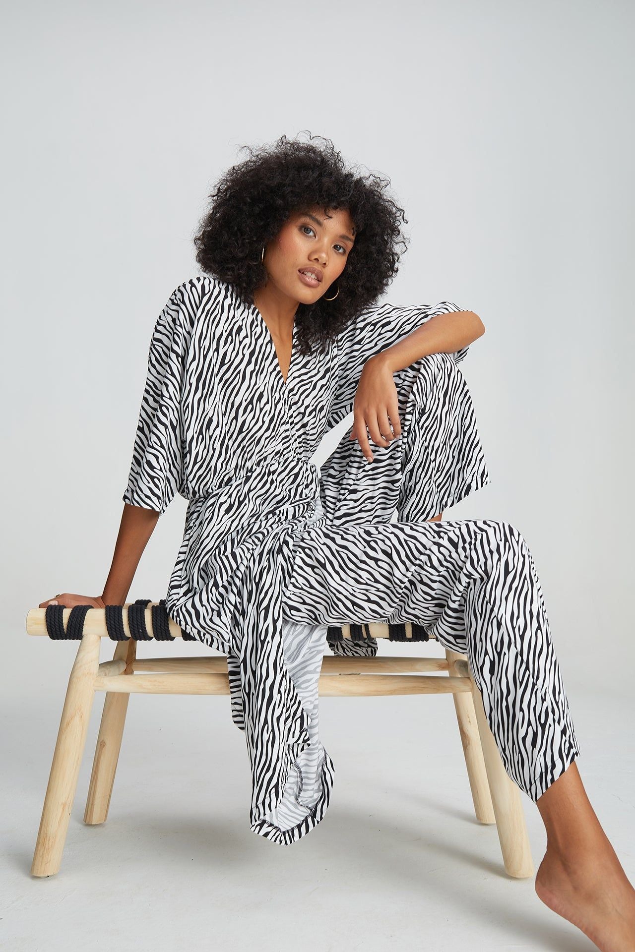 Santorini dress - zebra