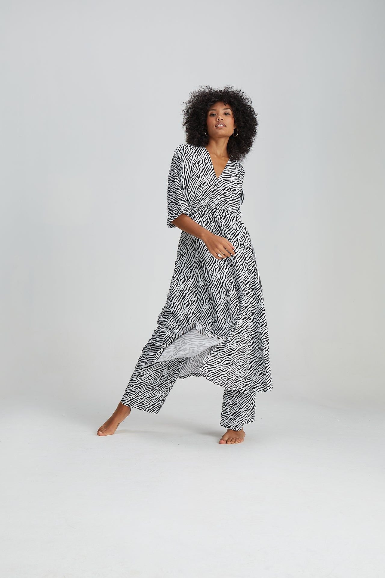 Santorini dress - zebra
