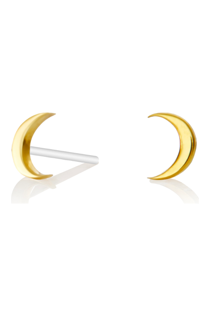 Tiny moon studs