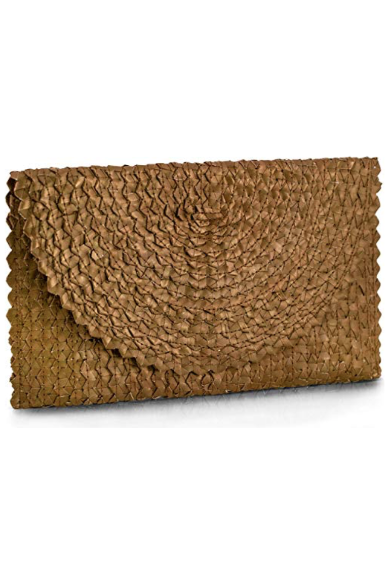 Sienna woven clutch