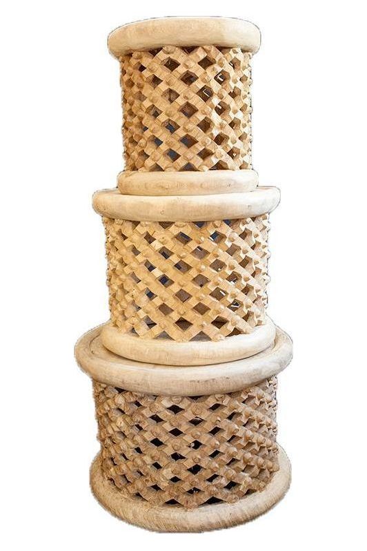 Wooden Bamileke Stools