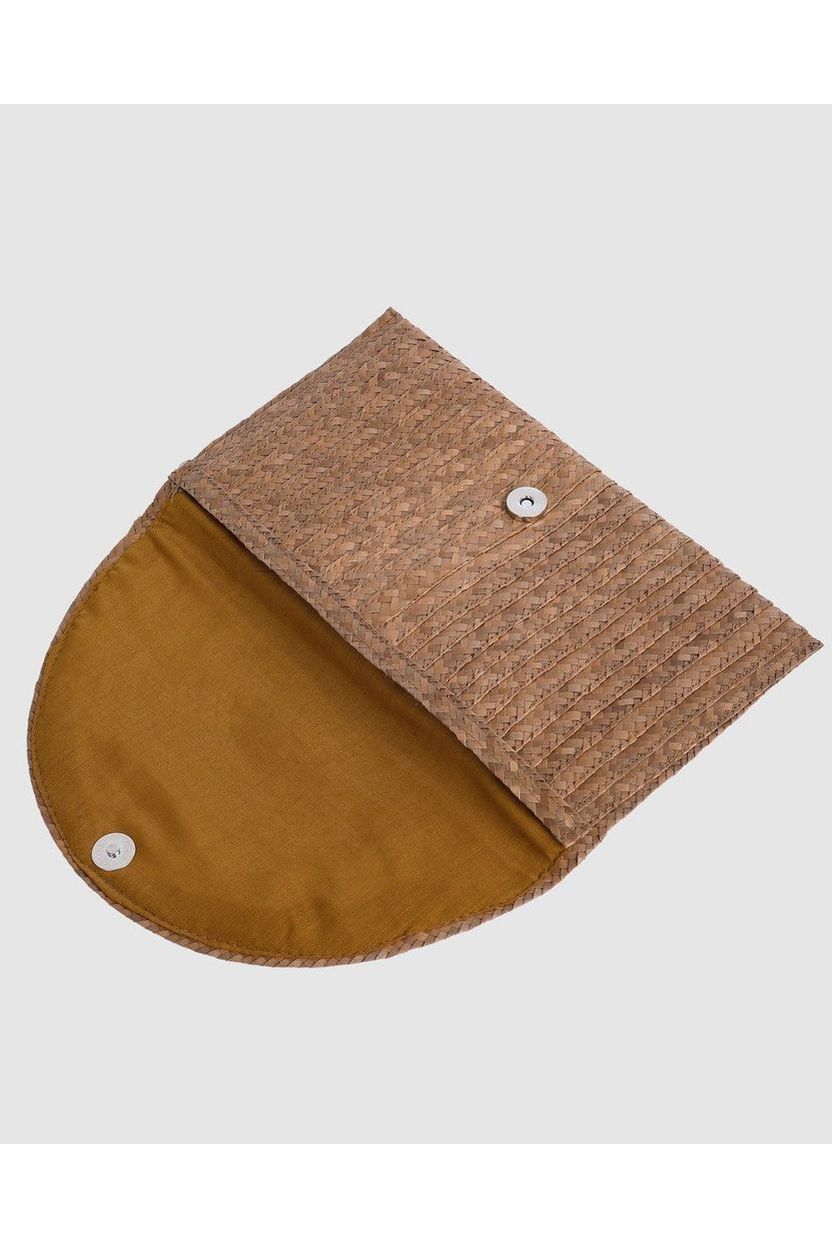 Sienna woven clutch
