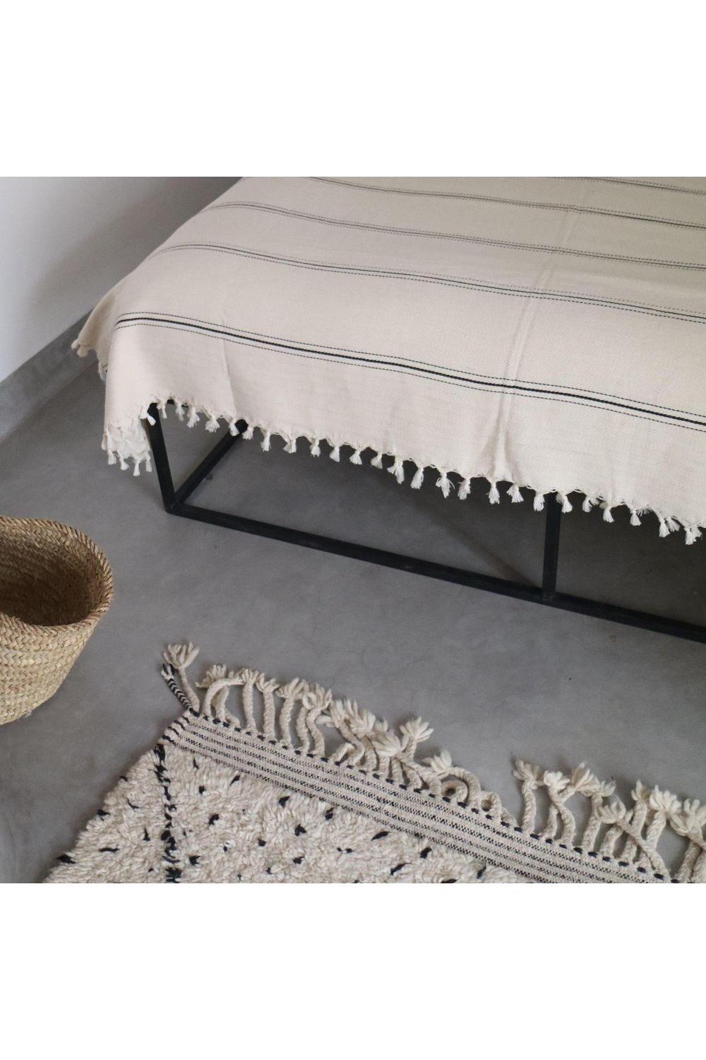 Turkish cotton throw - Moroccan stripe