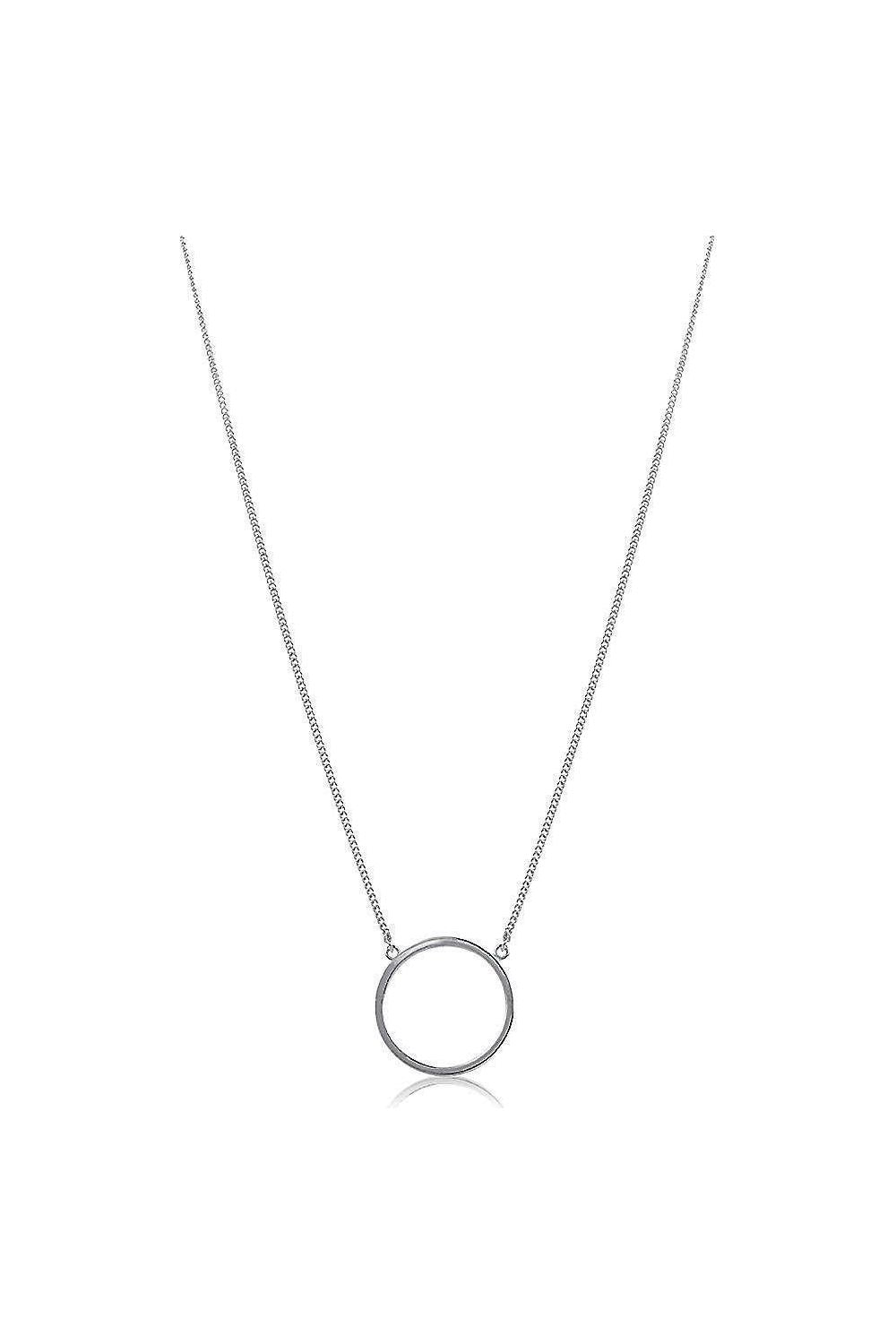 Hollow circle necklace
