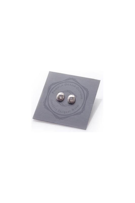Scarab earring studs silver