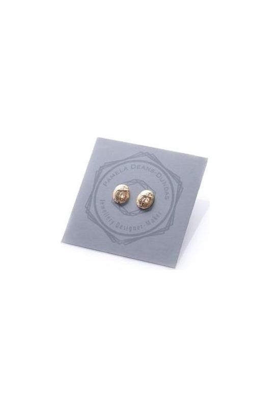 Scarab earring studs gold plated