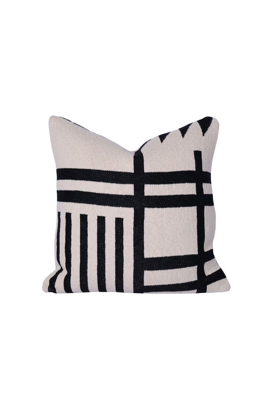 Cotton Knit Cushion - Monochrome